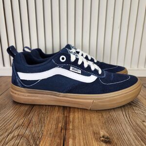 Vans Kyle Walker Pro PopCush Womens Sz 8 (M6.5) Blue Suede Skate Sneakers Shoes